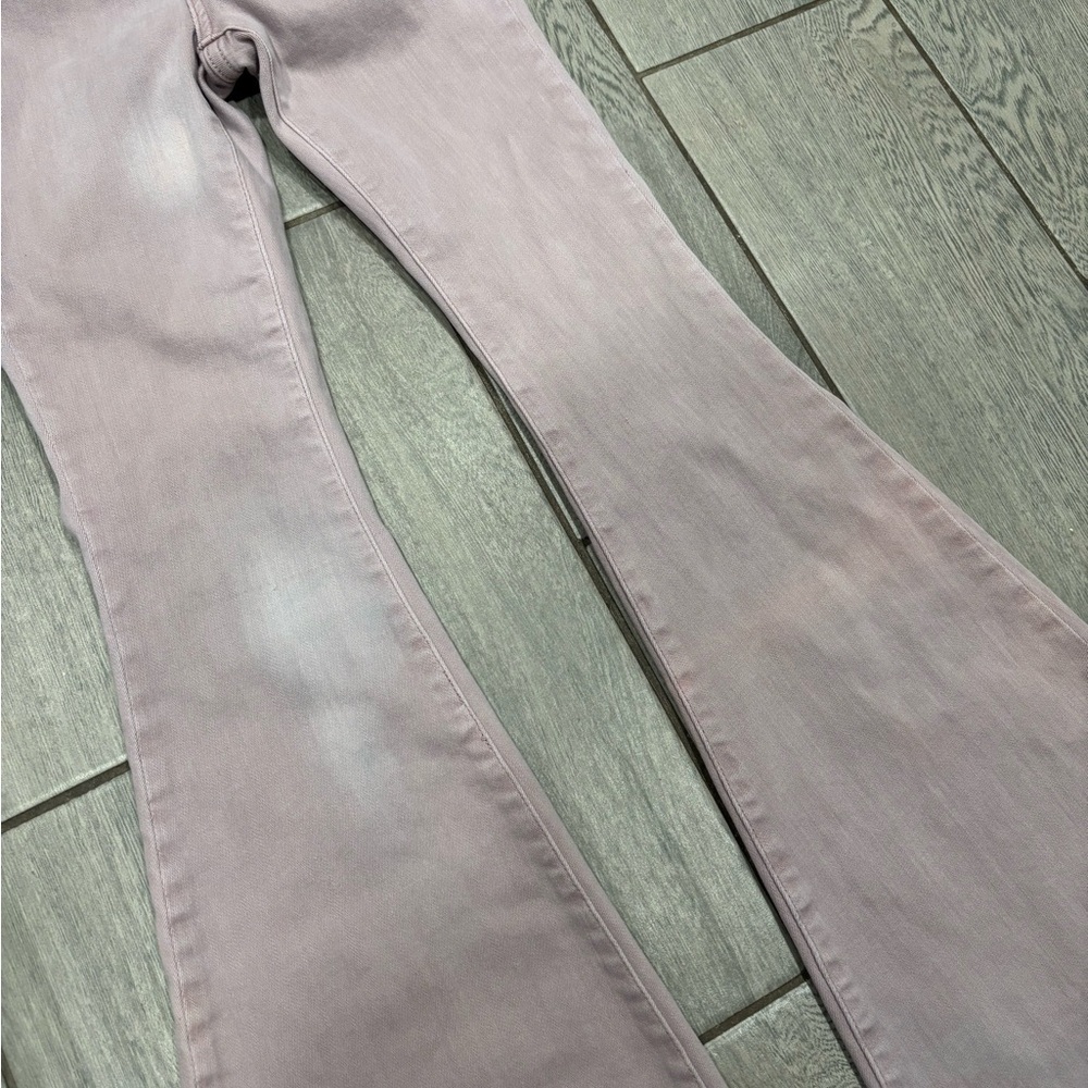 Vervet Sea Fog High Rise Super Flare Wide Leg Size 24 - Picture 3 of 7